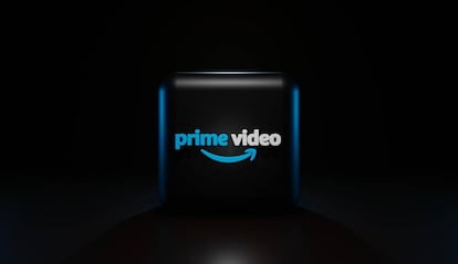 Logo prime Video fondo negro