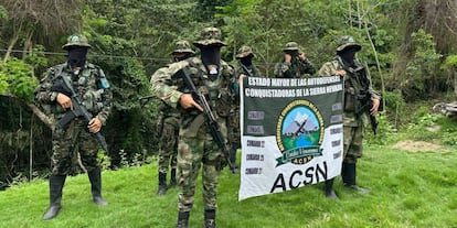 Presuntos integrantes de las Autodefensas Conquistadores de la Sierra Nevada