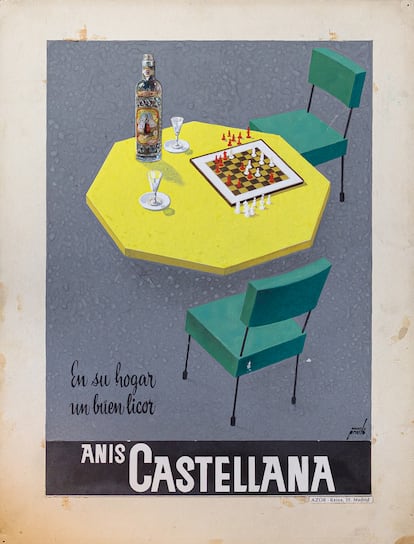 Anuncio del anís Castellana, de 1960.