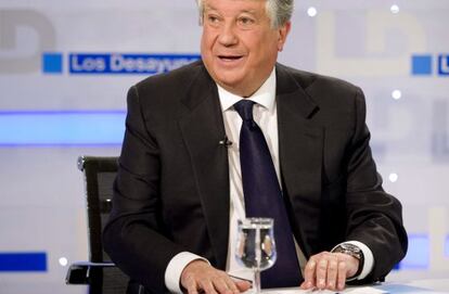 Arturo Fernández during an appearance on TVE state television.