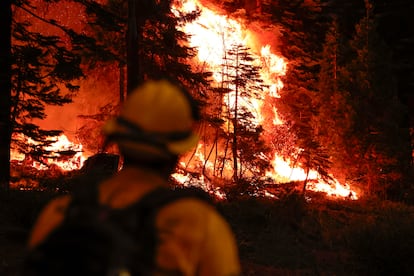 “En cuestión de horas, el Park Fire explotó de un incendio de 162 hectáreas a un infierno de más de 28.732 hectáreas (71.000 acres) arrasando con todo a su paso”, publicó el Departamento Forestal y de Protección contra Incendios de California (CalFire).