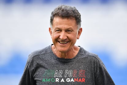 Osorio, en un entrenamiento del Mundial. 