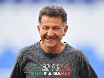 Osorio, en un entrenamiento del Mundial. 