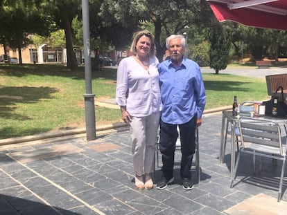 Paula’s mother, Amelia M., and her grandfather Vicente in a file photo.