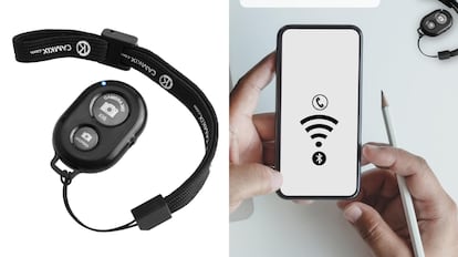 regalos dia del padre gadgets: control remoto con conexión bluetooth de hasta 10 metros de distancia.