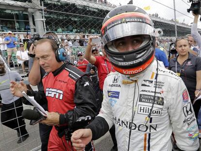 Alonso, en el Indian&aacute;polis Motor Speedway.