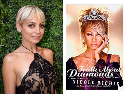 Nicole Richie
The Truth About diamonds, la novela debut de la hija adoptiva del cantante Lionel Richie podría haberse titulado también "Tu argumento me suena". La protagonista es Chloe Parker, que es adoptada por una súperestrella de la música y su mujer a los siete años y, a partir de entonces, su vida pasa de la pobreza a una existencia plagada de fiestas, problemas con la prensa, la policía e incluso la estancia en un centro de desintoxicación. Y nos vamos a permitir hacer algunos spoilers: cuando ya se ha desenganchado y triunfa como modelo, aparece su padre biológico, su mejor amiga la traiciona (entendemos que para este personaje se inspiró en Paris Hilton) y tiene que sacar fuerzas de flaqueza para que su mundo no se desmorone. Ya decimos que cualquier parecido con la realidad no es pura coincidencia…