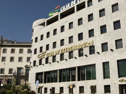 Sede de Caja Extremadura, integrada en Liberbank