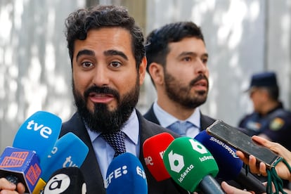 El eurodiputado Luis Pérez Fernández, conocido como Alvise, el 21 de junio de 2025 en Madrid.