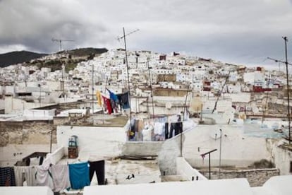 Casas de Tetúan, ciudad del norte de Marruecos.