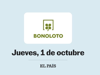 Sorteo de la Bonoloto jueves 1 de octubre de 2026
