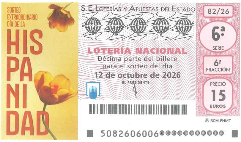 Sorteo Extraordinario Día de la Hispanidad de la Lotería Nacional