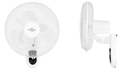 ventilador de pared con temporizador de hasta 7,5 horas.