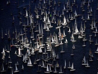 La regata Barcolana, el espectáculo de Poseidón