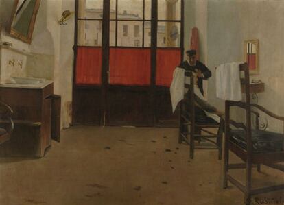 <i>El barberillo de Puigcerdà</i>, 1890, de Santiago Rusiñol.