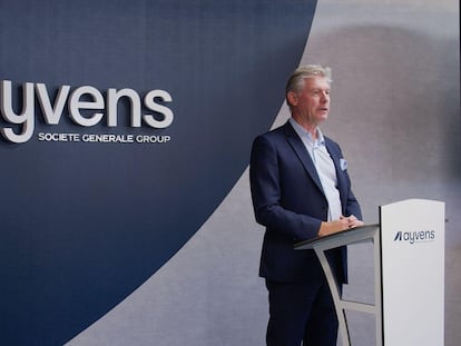 Tim Albertsen, consejero delegado del grupo Ayvens, en las oficinas de la compañía en Madrid. Imagen cedida por la empresa.