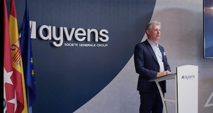 Tim Albertsen, consejero delegado del grupo Ayvens, en las oficinas de la compañía en Madrid. Imagen cedida por la empresa.