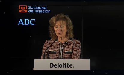 La subgobernadora del Banco de España, Margarita Delgado, en XXVII Encuentro del Sector Financiero
 EUROPA PRESS
 18/11/2020