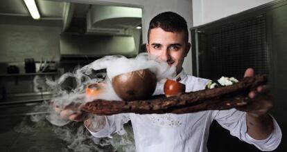 Juan Manuel Barrientos, en su restaurante El Cielo.