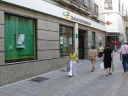 Imagen de una sucursal de Caja Extremadura, ahora integrada en Liberbank.