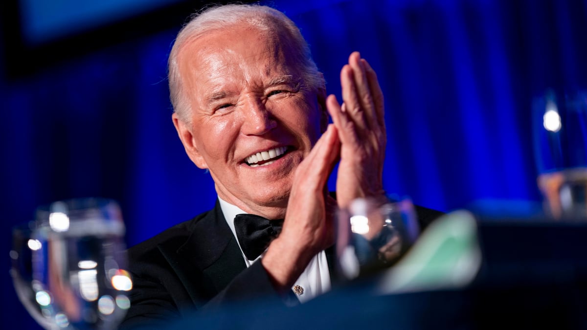 Biden’s laughter directed at Trump amid protests over Gaza war at correspondents’ dinner