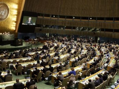 La Asamblea General de Naciones Unidas , en Nueva York.