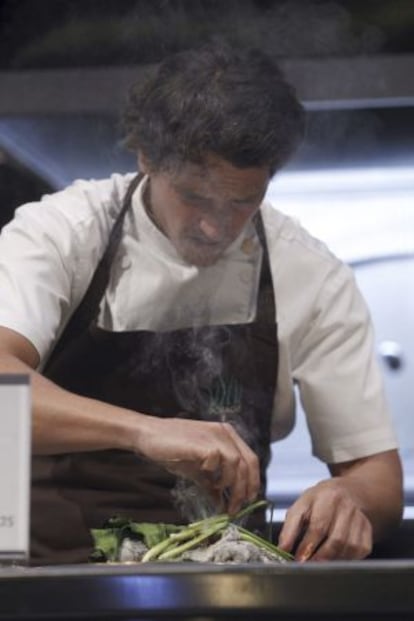 El cocinero chileno Rodolfo Guzmán, durante la tercera jornada de Madrid Fusión.