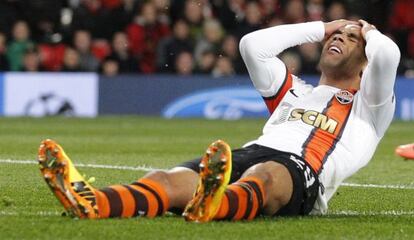 Alex Teixeira,del Shahktar, durante un encuentro de 'Champions'.