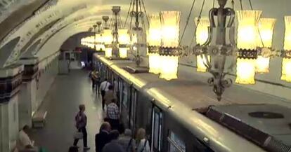 El metro de Moscou.