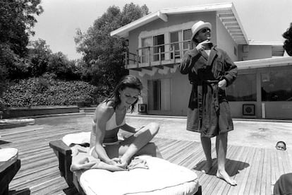 Anjelica Huston i Jack Nicholson, el juliol del 1974.
