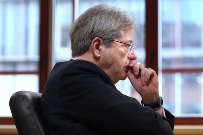 Gentiloni, durante la entrevista.