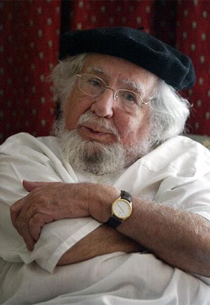 El ex ministro sandinista de Cultura Ernesto Cardenal, en Madrid.