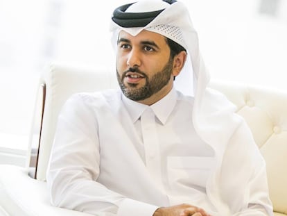 Saif Ahmed Al Thani, durante a entrevista em Doha, na quinta-feira.