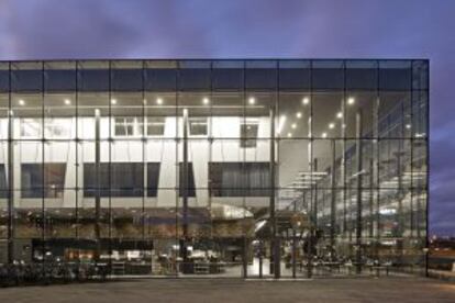Vista del Music Center de Helsinki, en Finlandia.