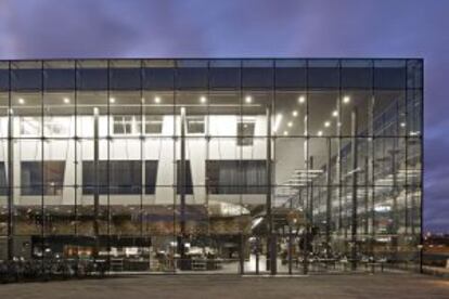 Vista del Music Center de Helsinki, en Finlandia.