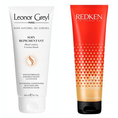 Productos para el cabello de Leonor Greyl (compra por 43,90€ en Leonor Greyl) y Redken (compra por 20,58€ en Amazon) con aceite de babasú.