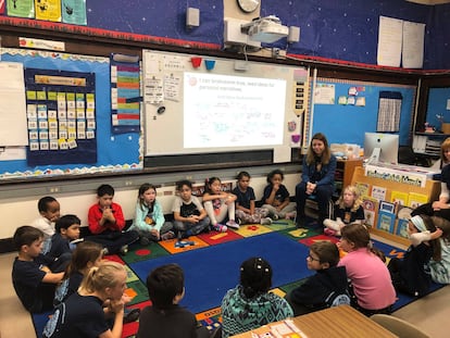 Christel Cazorla es maestra en la escuela bilingüe Amigos, en Cambridge (Massachusetts).