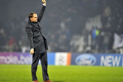 Frank de Boer, durante un partido.