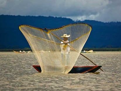 Pescando charolitos al estilo purépecha