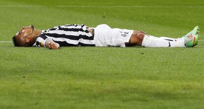 Arturo Vidal tras perder ante el Benfica en las semifinales de la Europa League el pasado jueves. 