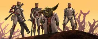 Imagen de la serie de animación <i>Star wars: the clone wars</i>.