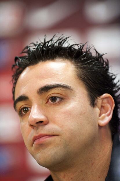 Xavi, capitán del Barcelona.