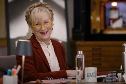 Meryl Streep, en una imagen de la tercera temporada de 'Solo asesinatos en el edificio'.