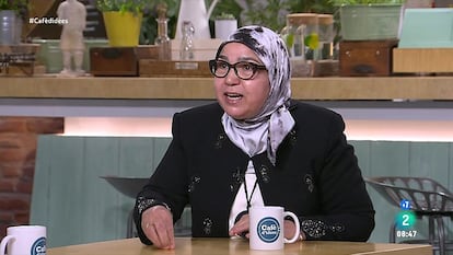 Najia Lotfi en el programa Café d'Idees