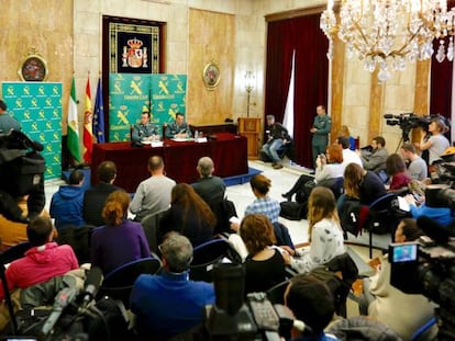 La Guardia Civil en Almería da una conferencia de prensa para explicar la investigación sobre la desaparición de Gabriel.
 