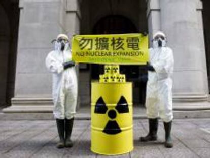 Imagen de una protesta contra las centrales nucleares en China. EFE/Archivo