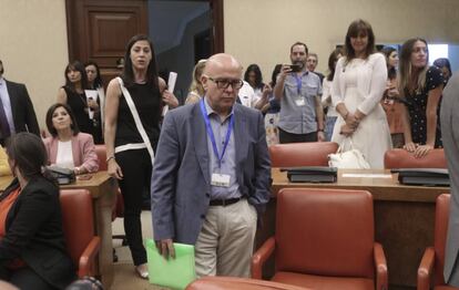 Gonzalo Boye, abogado del expresidente catalán Carles Puigdemont, en un acto en el Congreso de los Diputados, en Madrid, el pasado 17 de junio.