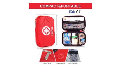 kit de primeros auxilios, mini botiquin, botiquin de viaje, botiquin primeros auxilios
