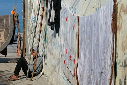 Un chico palestino en el campo de refugiados Al Shati de Gaza, en noviembre de 2020