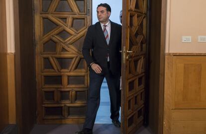 El consejero andaluz de Turismo, Francisco Javier Fernández, en el Palacio de San Telmo, en Sevilla.